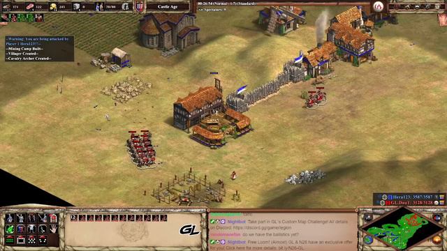 Tatars 1 TC push against Goths Defense! смотреть онлайн