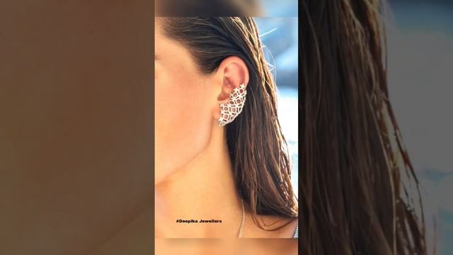 Ear cuffs design || dispo piercing designs for Indian girls#shorts #youtubeshorts#earcuffs#piercing