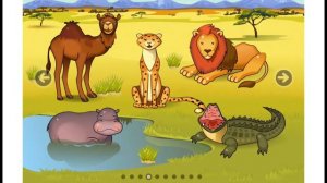 Развивающее видео для детей от года. Зверята малышам   мультик игра для малышей