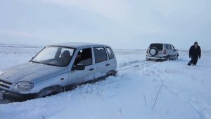 "шеви нива в снегу" или "как правильно засадить шевик"