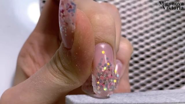 Моделирую ногти на верхние формы. Нежный весенний дизайн. Сухоцветы. смотреть онлайн