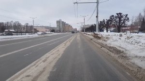 Троллейбус ЗиУ - 682Г -012 № 685, г. Чебоксары, маршрут № 1. Вид из кабины.