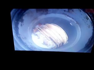 Гофра вышла с посадочного места и перекрыла сток воды.