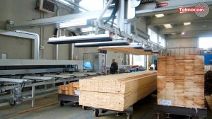 PUSH-250 - торцовочная пила с загрузчиком с вакуумной системой CT4