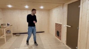 БОЛЬШАЯ каркасная баня 6х7м!