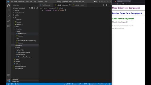 Barrel Pattern in a React Application смотреть онлайн