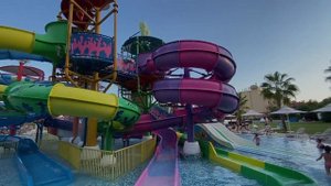 Обзор Аквапарка в отеле Queen's Park Rai Premium Tekirova