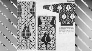 Схемы для вязания жаккарда  и вышивки ЦВЕТЫ!!!???