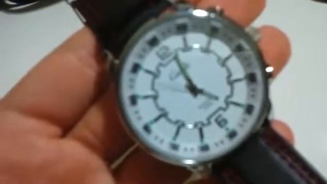 Стильный кожаный браслет PU + Металл Циферблат нар смотреть онлайн