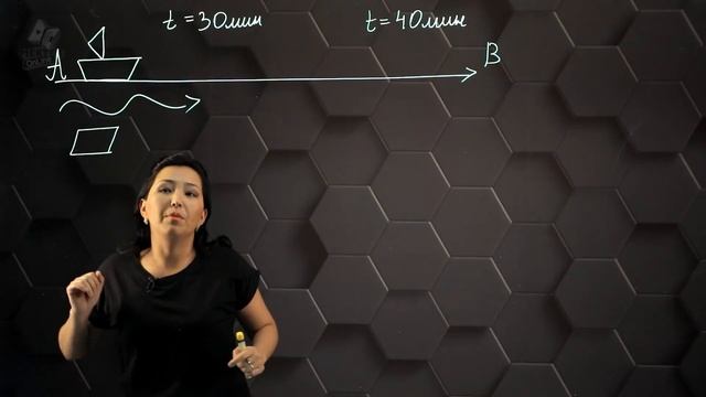 Өзендегі қозғалысқа күрделі есептер. 6 сынып.