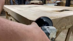 Стол из бревна.DIY A table made of logs. Oak 133 years old. Дуб 133 года