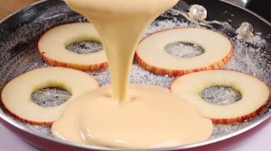 Блин с яблоком. Десерт из яблока на завтрак.