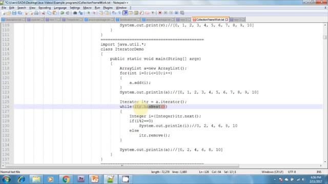 Lesson - 5 : Collections Framework - Cursors (Enumerator, Iterator, ListIterator) смотреть онлайн