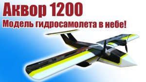 Модель гидросамолета Аквор 1200 в небе / ALNADO