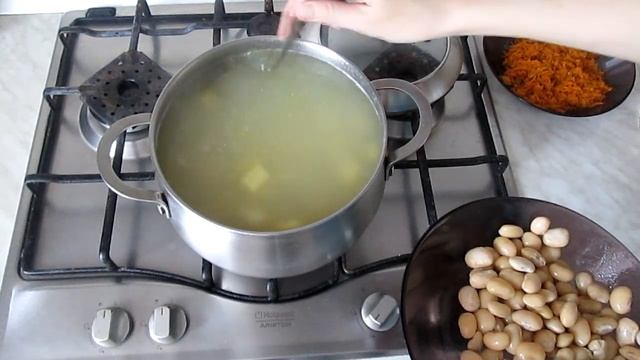 Суп с фасолью на скорую руку смотреть онлайн