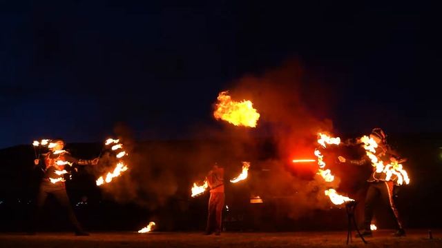 "Фаер шоу" в дачном клубе "Коприно", Рыбинский район, Ярославская область смотреть онлайн