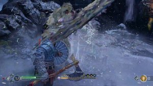 Эпическая победа Кратоса над самым сильным боссом в God Of War 4 на максимальном уровне сложности.
