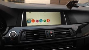 BMW 5er F10 + большой сенсорный монитор + камера заднего вида.