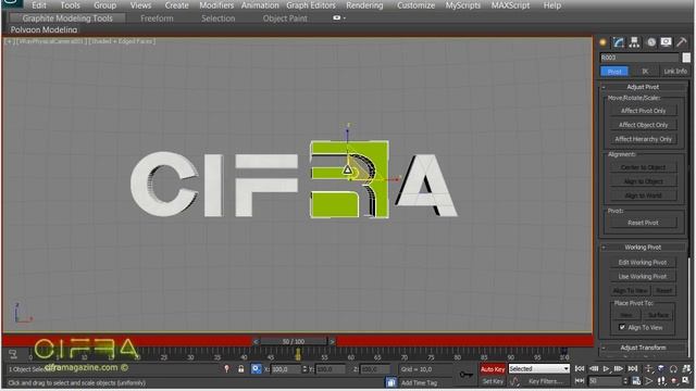 Анимация логотипа на основе параметра Visibility в 3ds max смотреть онлайн