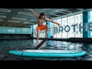 Делаю СКЕЙТБОРД ТРЮКИ на SUP BOARD TERROR / Сап борд для новичка?!