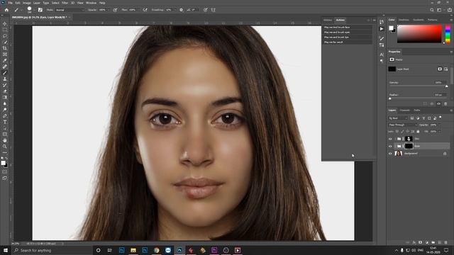 Best Skin Retouching Action For Photoshop смотреть онлайн