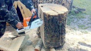 Бензопила STIHL MS 260 в роботі
