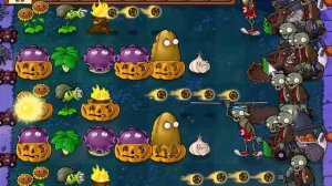 Растение против зомби 2 часть,выживание:ночь(сложно)