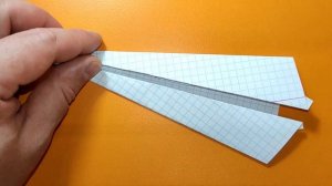 Оригами самолёт из тетрадного листа, далеко и долго летающий №14. АСМР. ASMR origami plane, rustle.