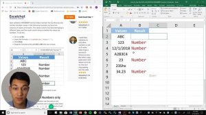 How to Use the DATA VALIDATION ISNUMBER Function in Excel