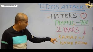 DDOS Attack - Nayab Midha | Google Earn Money Online Down [BLOGGING]@LearnandEarnwithPavanAgrawal