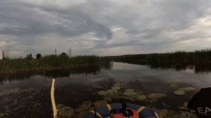 Рыбалка с лодки на карася! Нашел крупняк, карась в траве!