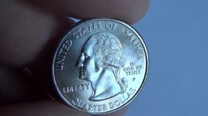 Coin of USA quarter dollar 2002(OHIO)/Монета США 25 центов 2002 год(Огайо)