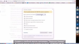 Как очистить историю интернета