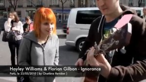 Hayley Williams singing Ignorance with Florian Gilbon