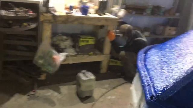 Покраска раптором катер Москва 2