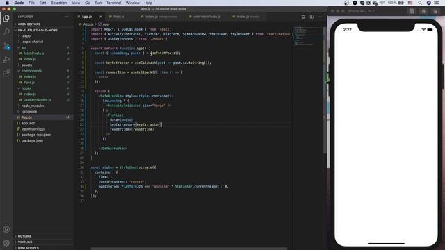 FlatList с дозагрузкой данных при прокрутке смотреть онлайн