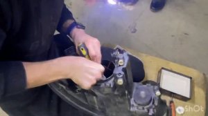 Шкода а 5 на установке лазерных ламп 7(928)1112002 sever auto