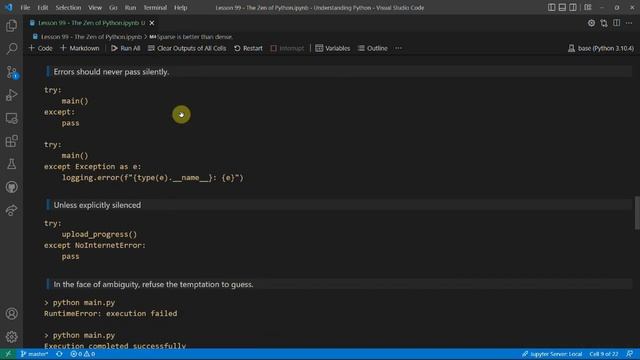 Understanding Python: Lesson 99 - The Zen of Python
