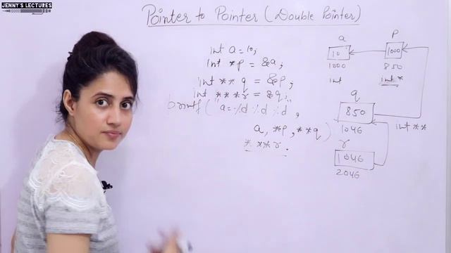C_74 Pointers in C- part 4 | Pointer to Pointer (Double Pointer)