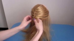 колосок (коса из 2-х прядей)