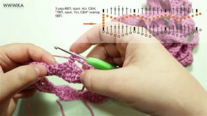 ШАРФ КРЮЧКОМ С ДЛИННЫМИ КИСТЯМИ #шарф крючком Вяжем по схемам