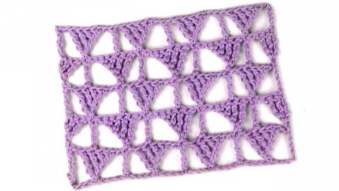 Ажурный узор Хитрые треугольники