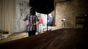 Семейная фотосъемка в студии (Backstage)