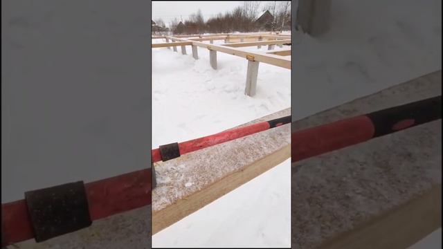 На объекте. #профилированныйбрус #домаизбруса