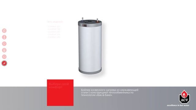Презентация бойлера ACV COMFORT