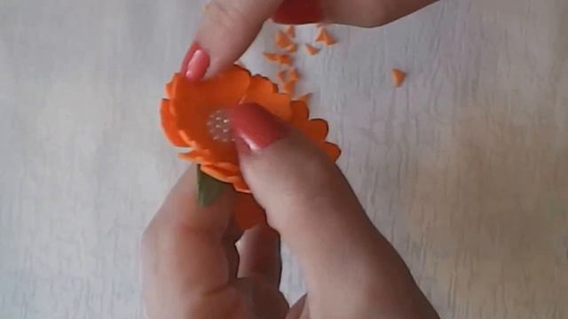 DIY Календула из фоамирана смотреть онлайн