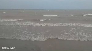 Озеро Малый Тарангул штормит, СКО