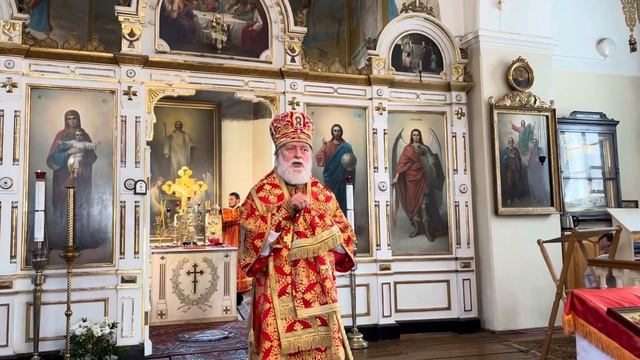 Проповедь митр.Евгения в день 18-й годовщины обретения мощей сщмч. Сергия Раквереского смотреть онлайн