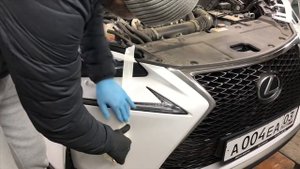 Тюнинг Lexus NX200t установка ресничек