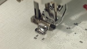 Brother Innov is Ie Машинная вышивка крестиком. Пример.